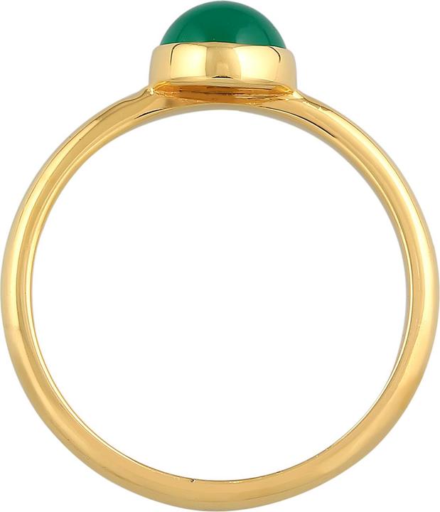 Produktbild Elli PREMIUM Ring Achat Edelstein Solitär 925 Silber rhodiniert (52, 925 Silber)
