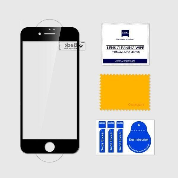 Produktbild Spigen tempered glass GLASS FC 2-pack for iPhone 7 / 8 / SE 2020 / SE 2022 black (2 Stück, Apple iPhone SE (3rd Gen), Apple iPhone SE (2nd Gen), Apple iPhone 8, Apple iPhone 7)