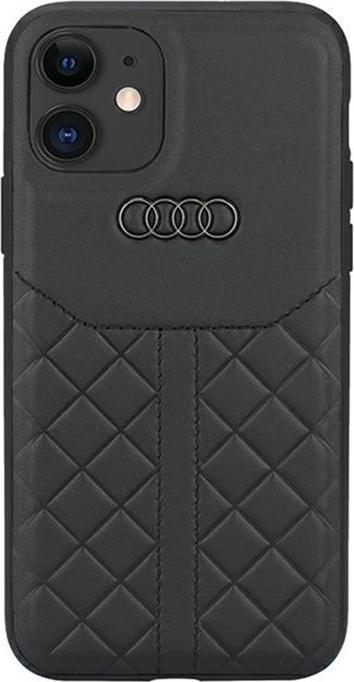 Produktbild Audi Genuine Leather iPhone 12/12 Pro 6.1" czarny/black hardcase AU-TPUPCIP12P-Q8/D1-BK (Apple iPhone 12 Pro, Apple iPhone 12)