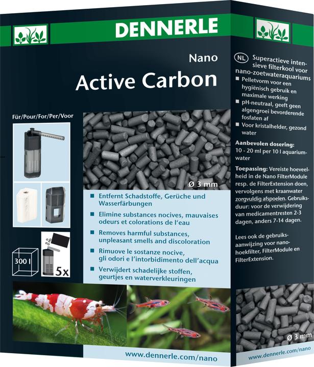 Produktbild Dennerle Nano ActiveCarbon (Innenfilter, Süsswasser, Salzwasser)