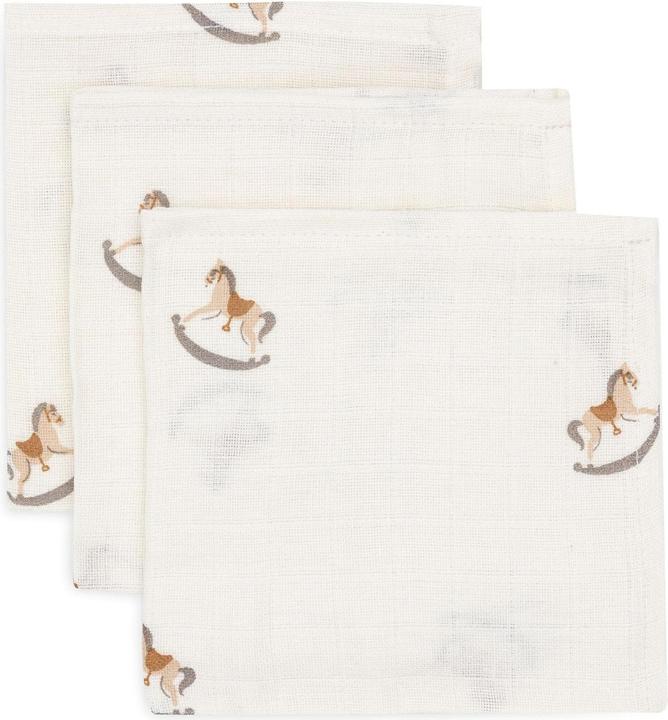 Produktbild Jollein Spucktücher Pferd 3er Set Klein (31 cm, 31 cm)