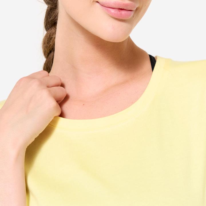 Actual product image Domyos T-Shirt Damen - pastellgelb (3XL)