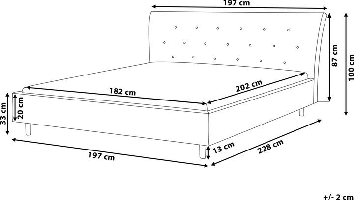 Actual product image Beliani Saverne (180 x 200 cm)