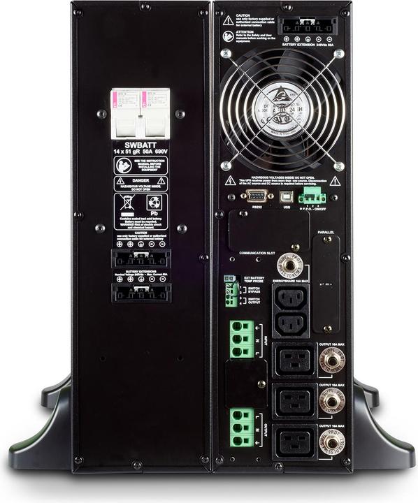 Image du produit Riello Sentinel Dual Dual Conversion (online) 4000 VA 3600 W 3 prise(s) AC (4000 VA, 3600 W, Double convertisseur en ligne Onduleur)