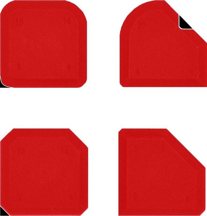 Image du produit Tectool Fugen-Ass Standard, Lisseur De Joints 4 Pcs.