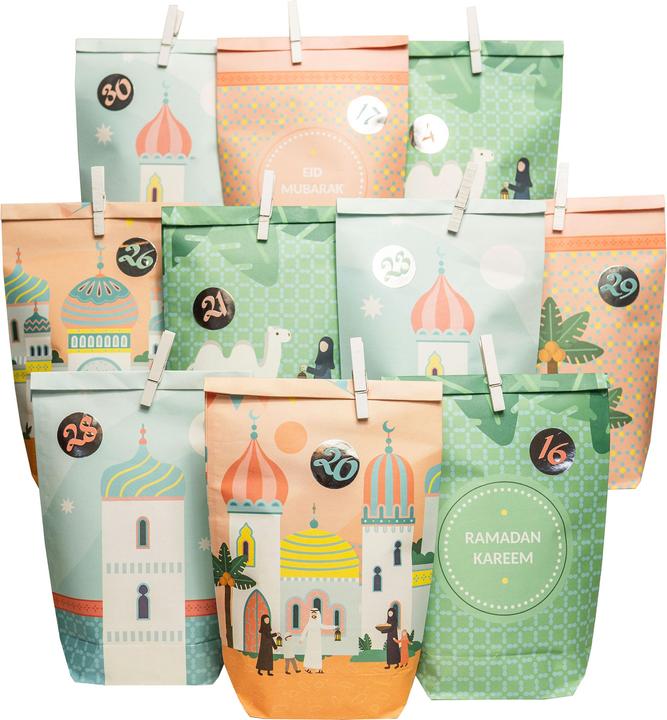 Papierdrachen Ramadan Calendar Pastel (Gift bag, 30 x)