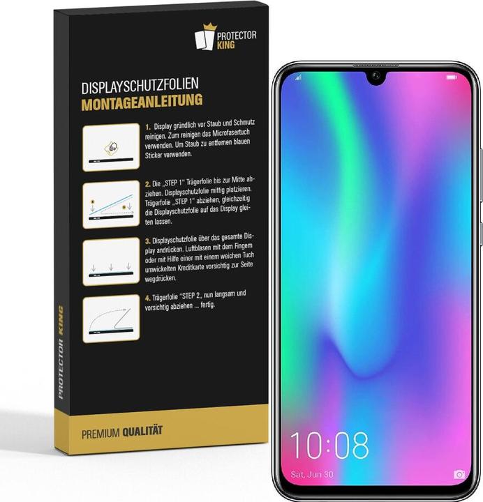 Produktbild Protectorking 2x Panzerfolie Anti-Shock HD Klar (2 Stück, Honor 10 Lite)