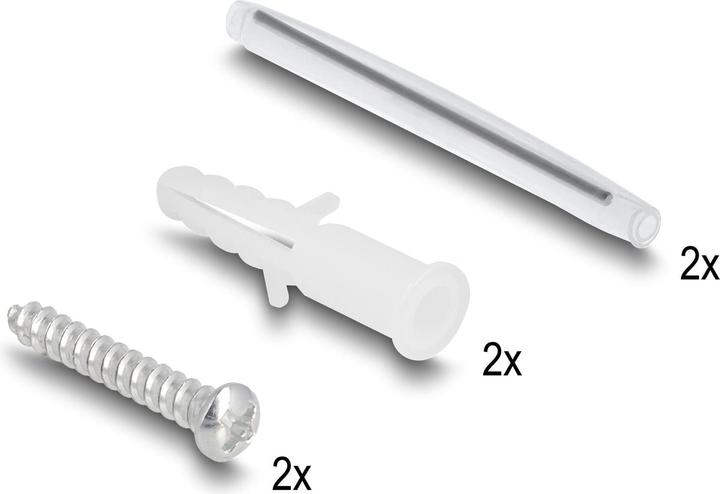 Produktbild Delock LWL Anschlussdose zur Wandmontage für 2 x SC Simplex oder LC Duplex weiss (0.13 m)