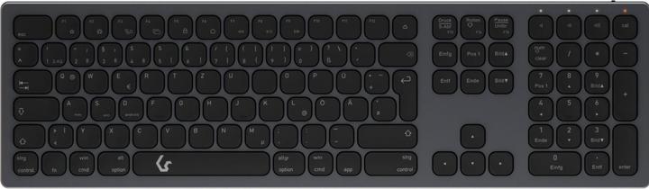 Image du produit KeySonic Clavier Full-Size en aluminium, Bluetooth® & RF, pour Win & macOS (DE, Sans fil)