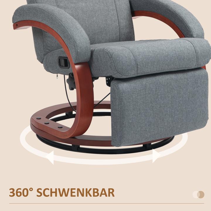 Image du produit Homcom Relaxsessel Polyester Grau