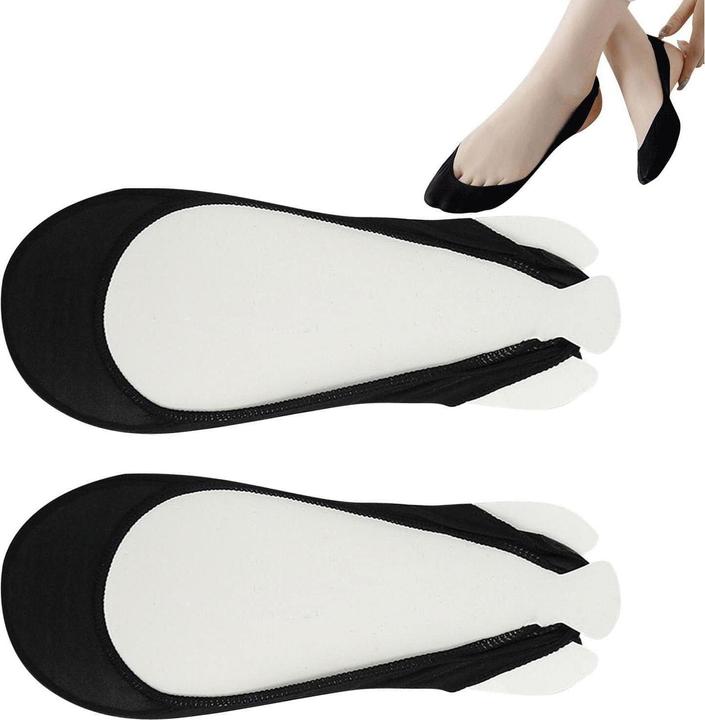 Produktbild JTI Unsichtbare Socken für Halbschuhe - Schwarz - 3 Paar (3er Pack, 36 - 41)