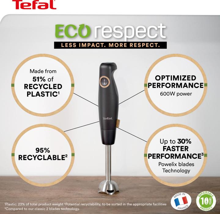 Actual product image Tefal HB 46 E 838 Eco Respect Hand Blender (EU plug)