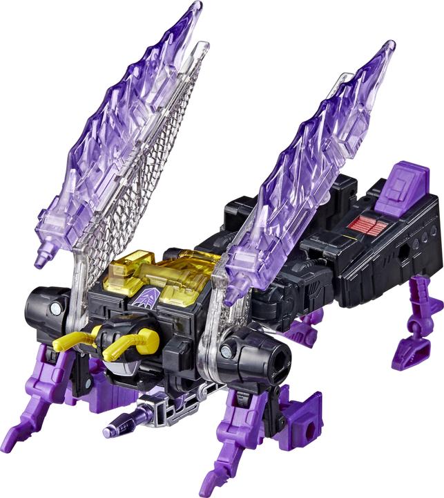 Actual product image Transformers Generations Legacy 14 cm tall deluxe Kickback action figure, for children 8 years and older.