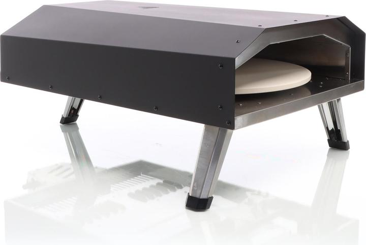 Produktbild Toboli Gas Pizzaofen Pizzastein Ø330mm Drehfunktion tragbar Garten Outdoor Pizza (Pizzaofen Gas)