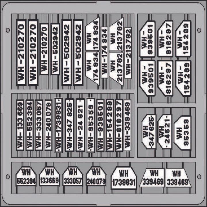 Image du produit Eduard Plaques d'immatriculation, allemand