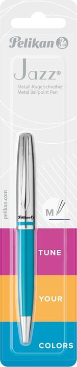 Image du produit Pelikan Stylo à bille Jazz Classic Medium (M), pétrole (Bleu, Argent, 1 x)