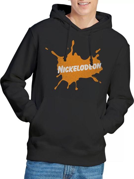 Immagine prodotto Nickelodeon Felpa con Cappuccio Logo Retro Burst Uomo (L)