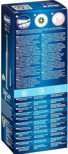 Actual product image Oral-B Pro 3 3000 (Oscillating toothbrush)