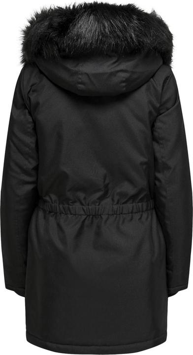 Produktbild Only Kapuze mit abnehmbarem Kunstfell-Rand Gerippte Ärmelbündchen Parka Langer Parka (M)