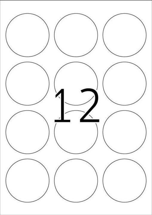 Actual product image HERMA A4 removable labels