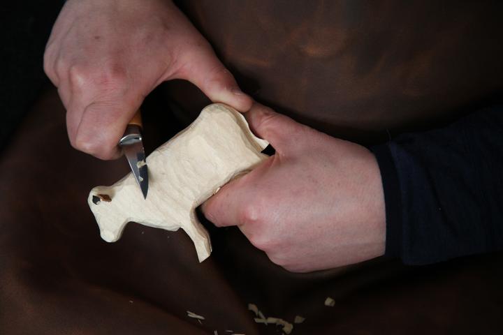 Image du produit Naturzone Set de sculpture sur bois VACHE (6 cm)