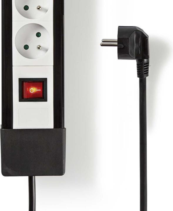 Produktbild Nedis EXSO830F1PRO Verlängerungskabel 3 m 8 AC-Ausgänge Innenraum Schwarz (8 x, 3 m)