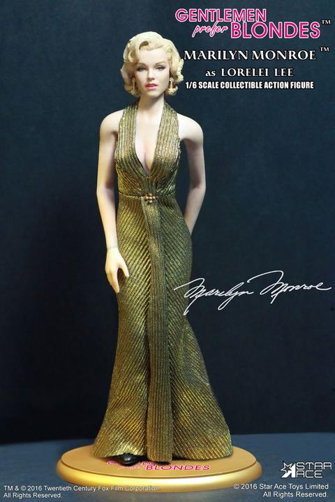 Produktbild Star Ace Toys Blondinen bevorzugt - My Favourite Legend: 1/6 Marilyn Monroe Gold Dress Ver.