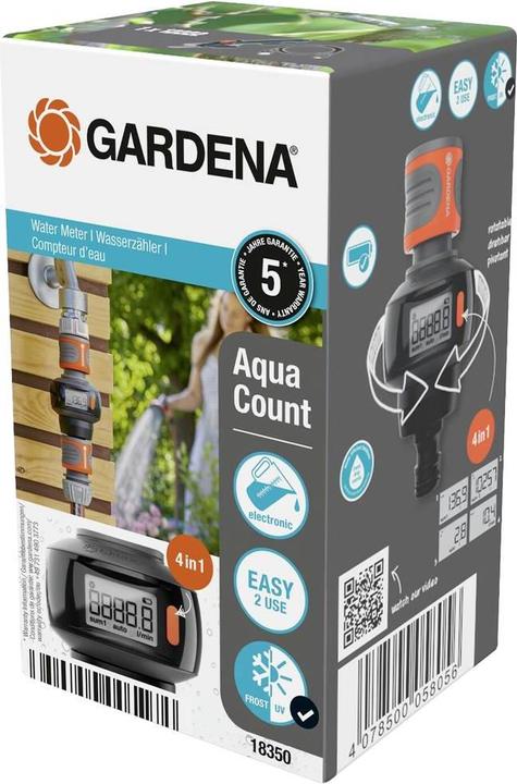 Produktbild Gardena smart Sensor + Wasserzähler AquaCount (Bewässerungssensor)
