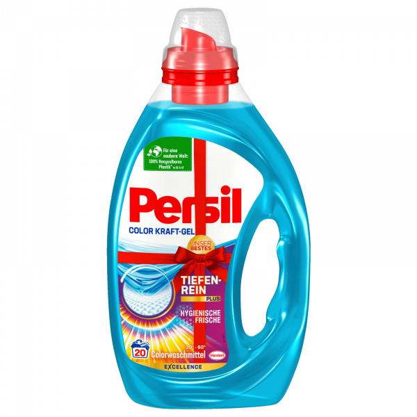 Persil Flüssigwaschmittel Kraft-Gel Color 20 WG, 0.9 l (20 Washing cycles, Liquid detergent)