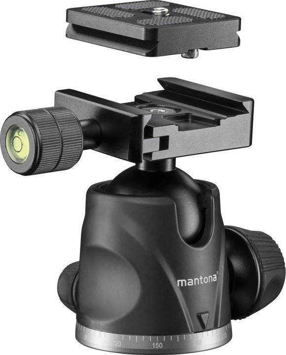 Produktbild mantona DSLM Travel Evolution Max 255 Reisestativ schwarz/grau (Kunststoff, Metall, Schaumstoff)