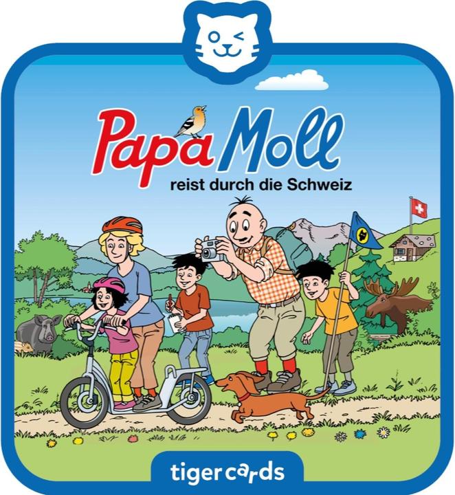Actual product image Tigermedia tigercard - Papa Moll travels through Switzerland (Swiss German)
