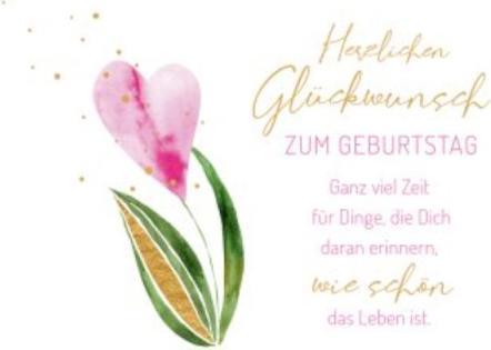 Image du produit Goldbek Carte d'anniversaire coeur-tulipe (8177 pcs)