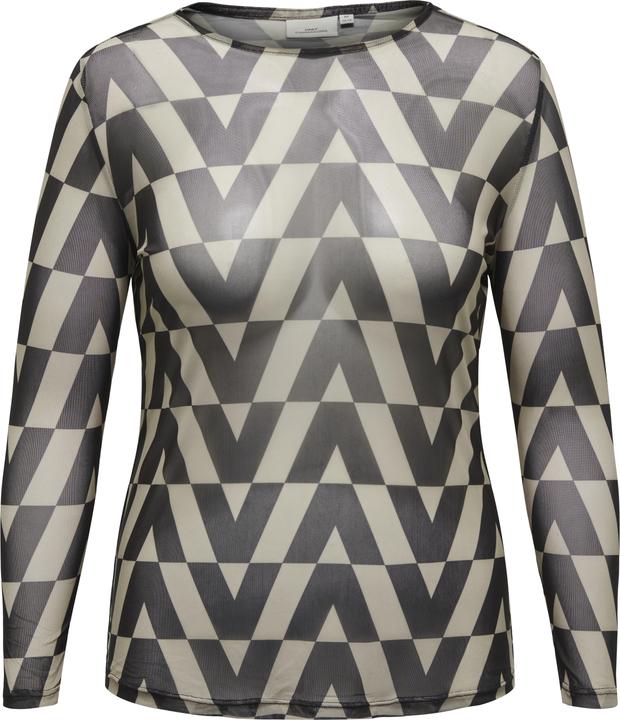 Produktbild Only Curvy Mesh Oberteil mit langen Ärmeln (L)