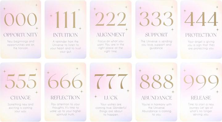 Produktbild Something Different Angel Affirmation Nummer Grusskarten mit Halter (10 Stk.)