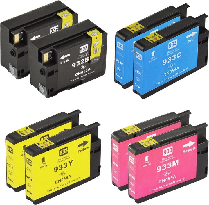 Actual product image Hermex Kompatible Tintenpatrone XL für HP OfficeJet 7610 (M, FC, Y, C)