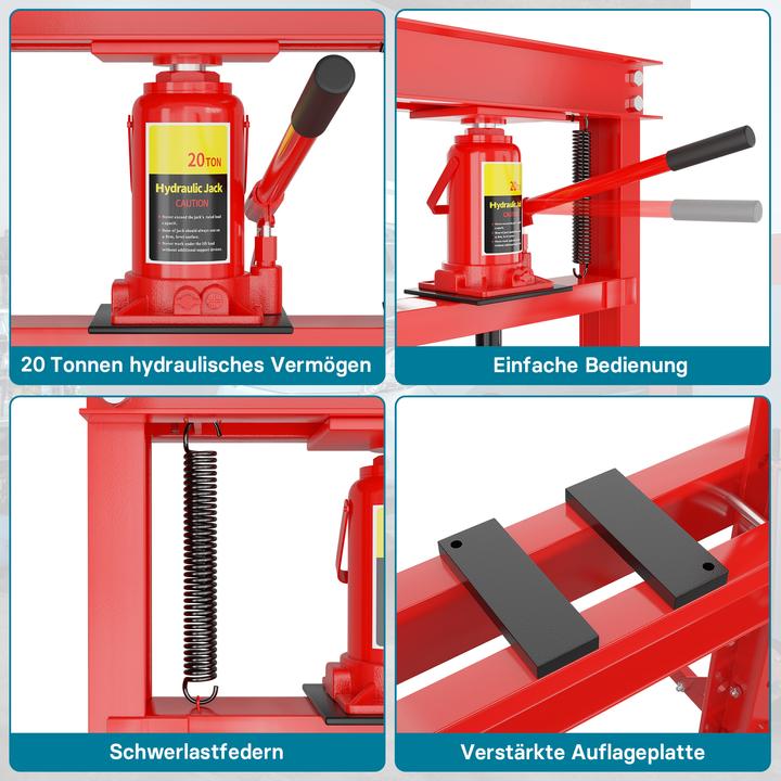 Actual product image Wiltec 20T hydraulic press 500mm workshop press frame press arbour press steel