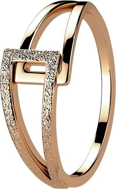 Star Piercing Ring rosegold Dreiecküberlappung Sandgestrahlt