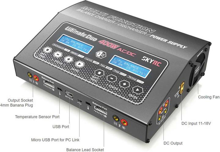 Immagine prodotto SkyRC D400 Ac/Dc 2x200w