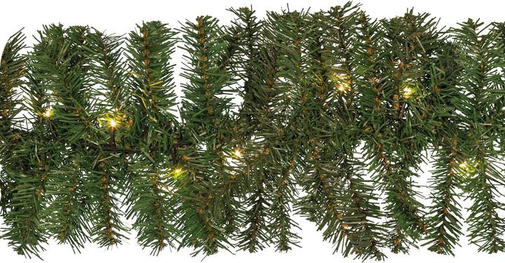Produktbild Idena 31854 LED Tannengirlande mit 160 LED warm weiss, mit 8 Stunden Timer Funktion, für Advent (10 m)
