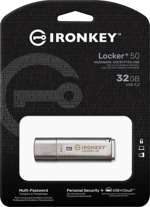 Produktbild Kingston IronKey Locker+ 50 (32 GB, USB-A)