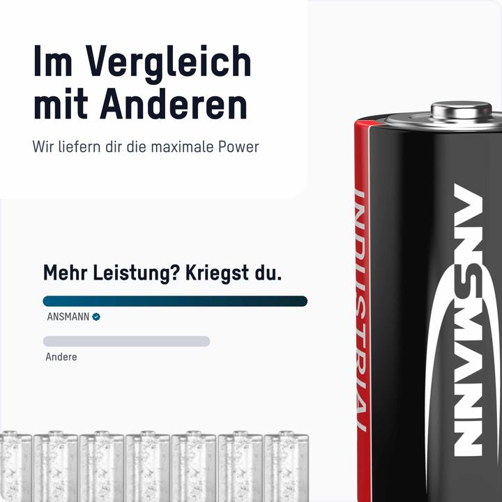 Produktbild Ansmann Industrial Baby Alkali-Mangan (10 Stk., C, 7200 mAh)