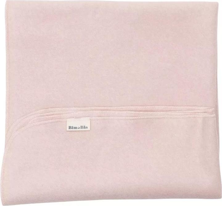 Produktbild BimBla Fleece Bio-Baumwolle Kuscheldecke für Baby Pastellrosa