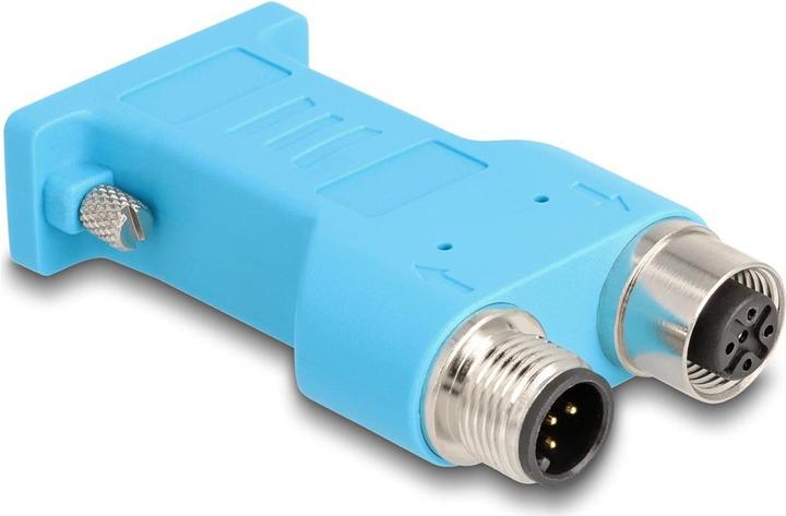 Produktbild Delock D-Sub 9 Buchse zu M12 Stecker und Buchse 5 Pin A-kodi