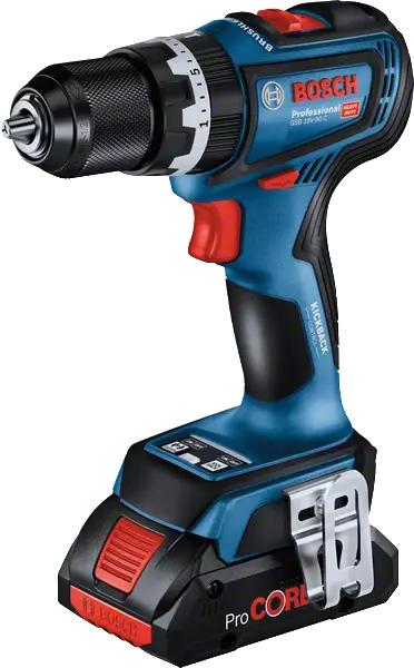 Productafbeelding Bosch Professional Accu klopboormachine GSB 18V-90 C Professional, 18Volt, blauw/zwart, 2x Li-Ion accu 4.0 (Oplaadbare batterij)