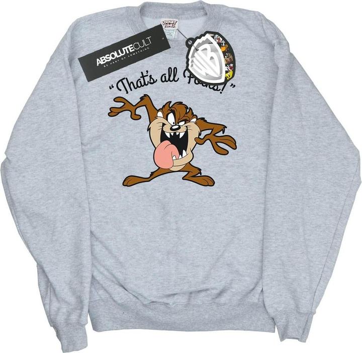 Looney Tunes Taz That's All Folks Sweatshirt Mädchen
