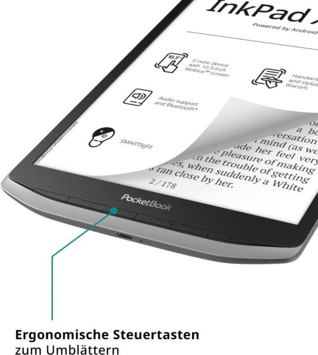 Immagine prodotto PocketBook InkPad X Pro DACH-Version (10.30", 32 GB, Mist Grey)