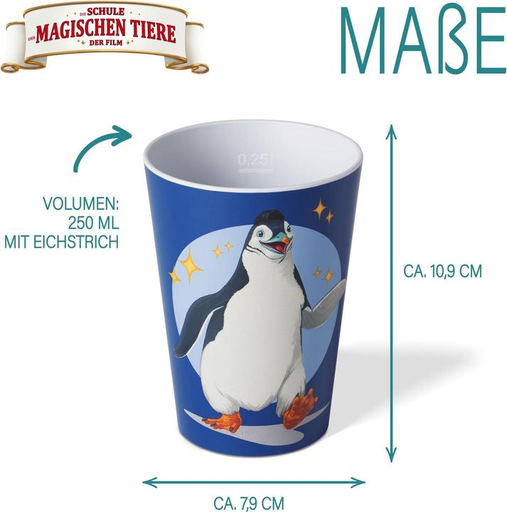 Actual product image Awave The school of magical animals - drinking cup set, 250 ml, made of rPET (0.25 l, 4 x)