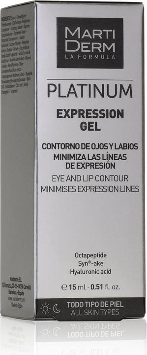Image du produit Martiderm PLATINUM EXPRESSION eyes & lips contour gel 15 ml (Gel, 15 ml, Jour + nuit)