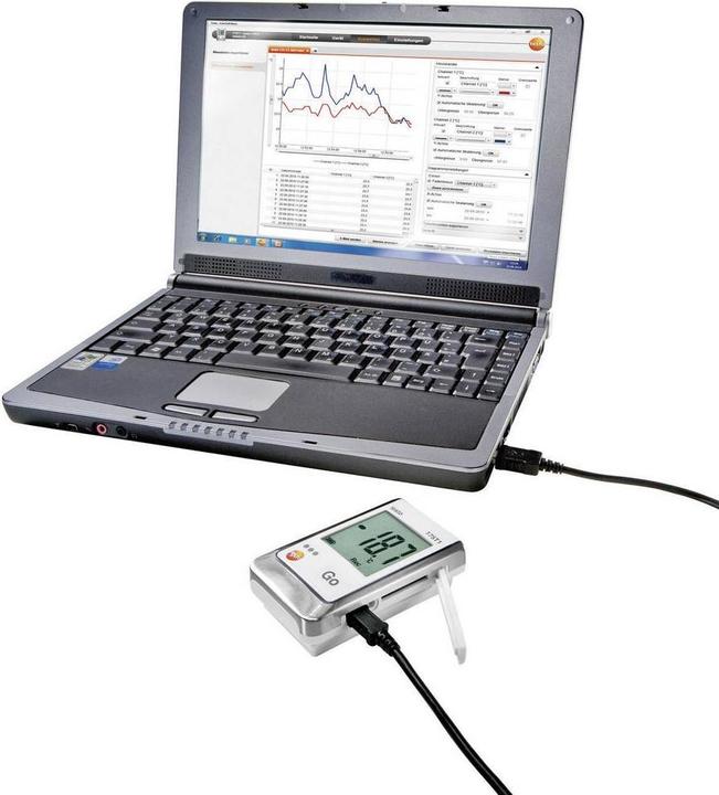 Image du produit Testo Enregistreur de données multiples 176 P1 Grandeur de mesure Temp (Mallette d'instruments de mesure)