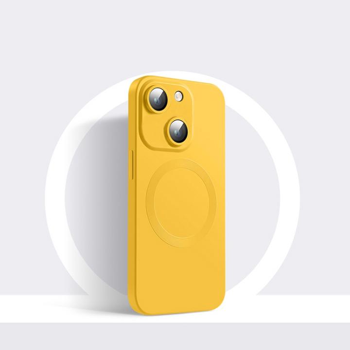Produktbild Ueli Express MagSafe Silikon Cover mit Kameraschutz Glas (Apple iPhone 15)